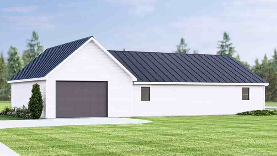 Country, Ranch House Plan 100715 with 1 Beds, 2 Baths, 1 Car Garage Picture 4
