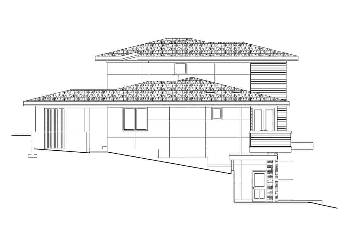 Contemporary, Modern House Plan 100800 with 5 Beds, 5 Baths, 2 Car Garage Picture 2
