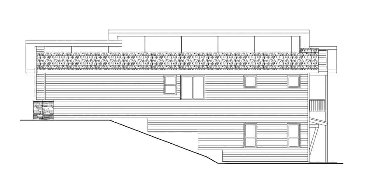 Contemporary, Modern, Prairie House Plan 100819 with 3 Beds, 3 Baths, 3 Car Garage Picture 1