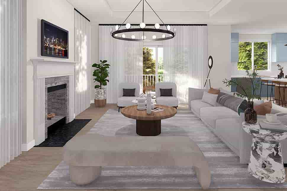 Contemporary, Modern, Prairie House Plan 100819 with 3 Beds, 3 Baths, 3 Car Garage Picture 3