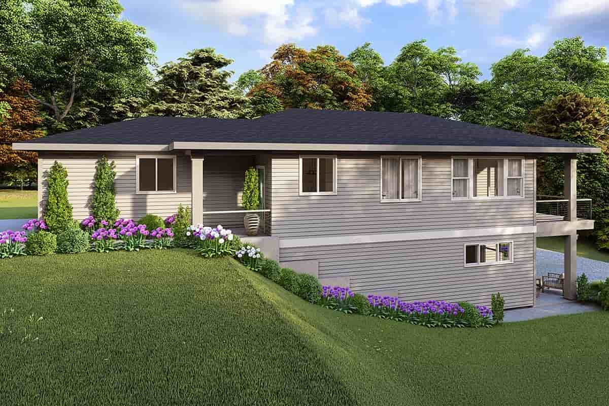 Prairie, Traditional House Plan 100823 with 3 Beds, 3 Baths, 2 Car Garage Picture 1
