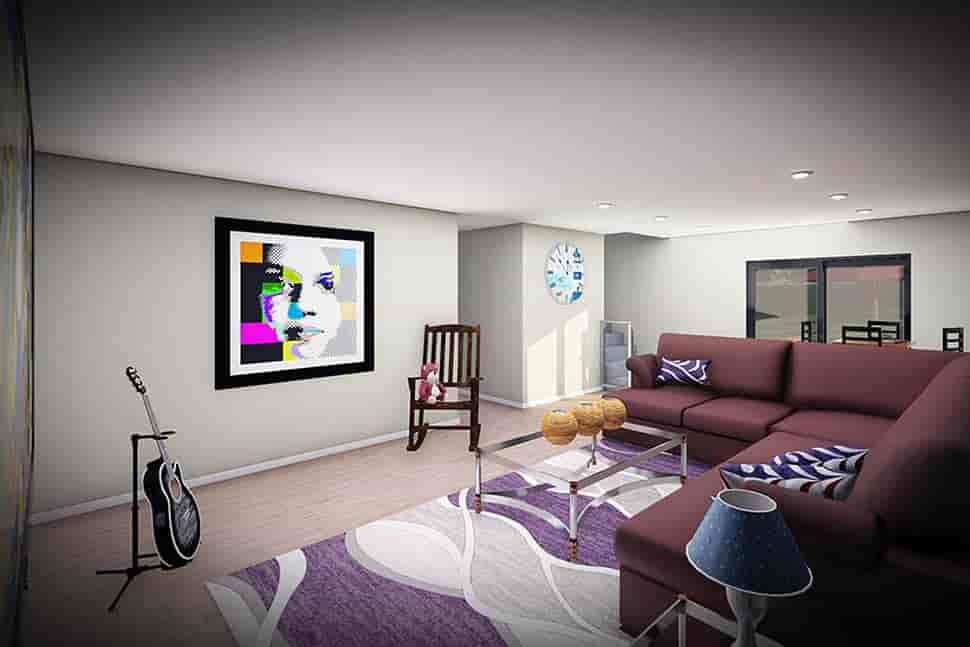 Modern, Prairie, Ranch House Plan 100905 with 3 Beds, 3 Baths, 2 Car Garage Picture 3