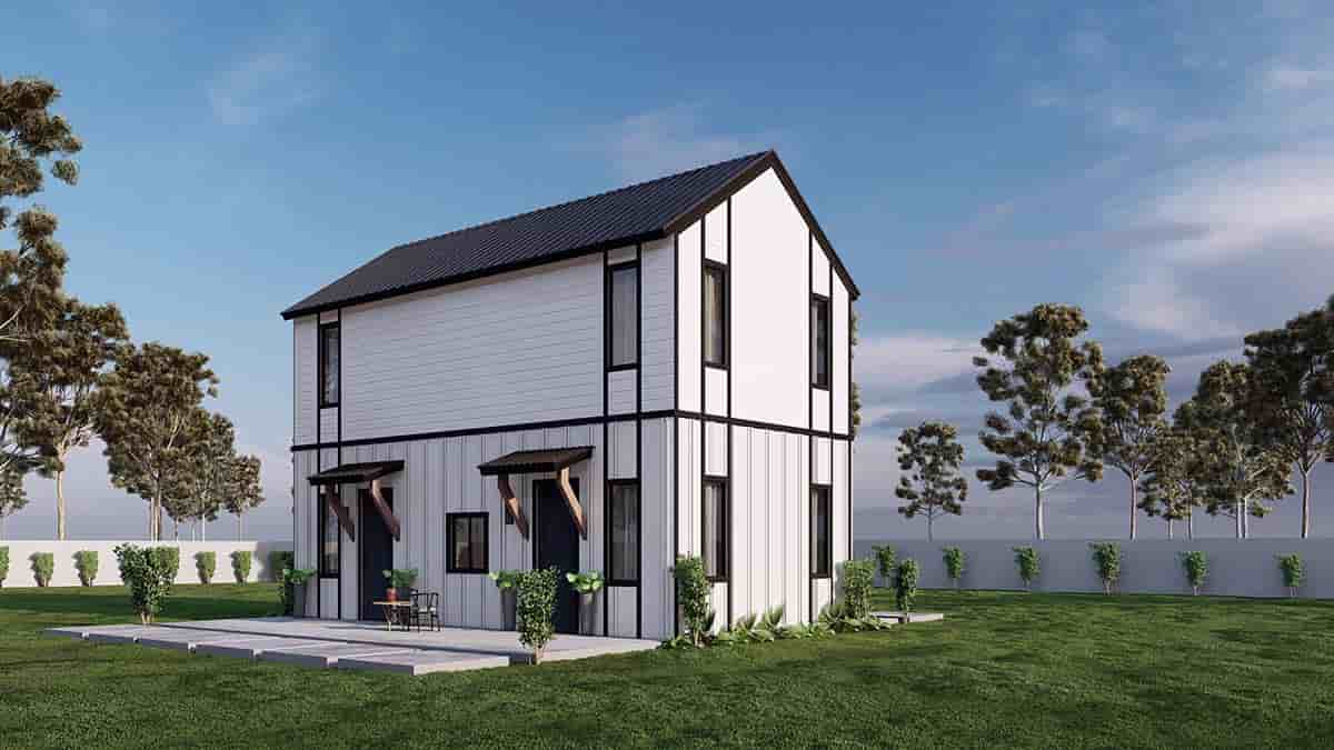 Contemporary House Plan 101100 with 1 Beds, 2 Baths Picture 1