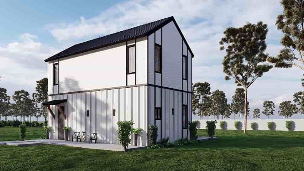 Contemporary House Plan 101100 with 1 Beds, 2 Baths Picture 3