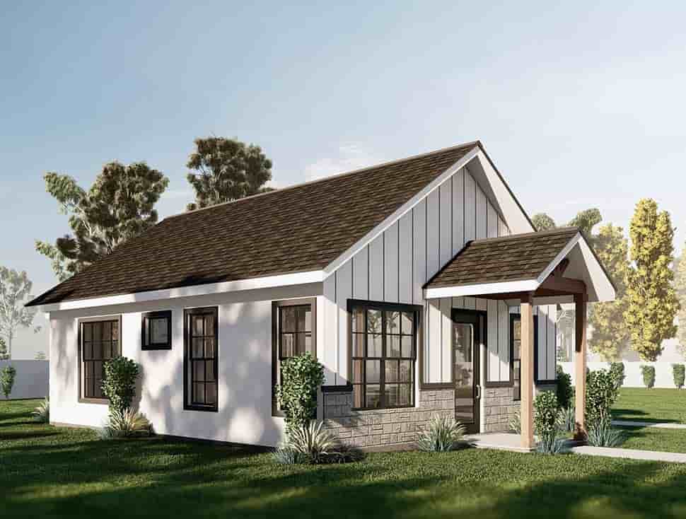 Cottage, Country, Craftsman, Farmhouse, Traditional House Plan 101101 with 2 Beds, 2 Baths Picture 1