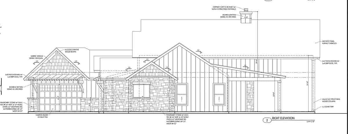 Craftsman, New American House Plan 101111 with 3 Beds, 3 Baths, 2 Car Garage Picture 1