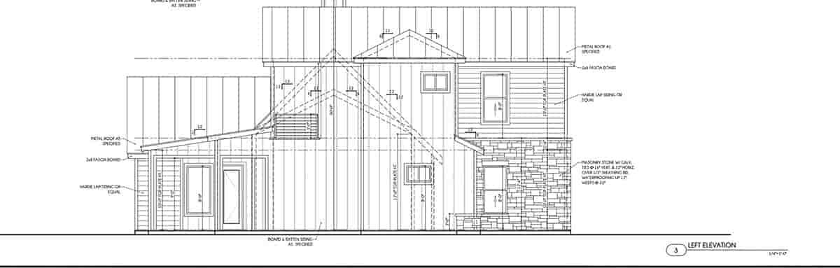 Country, Farmhouse, Southern House Plan 101114 with 4 Beds, 3 Baths, 2 Car Garage Picture 2