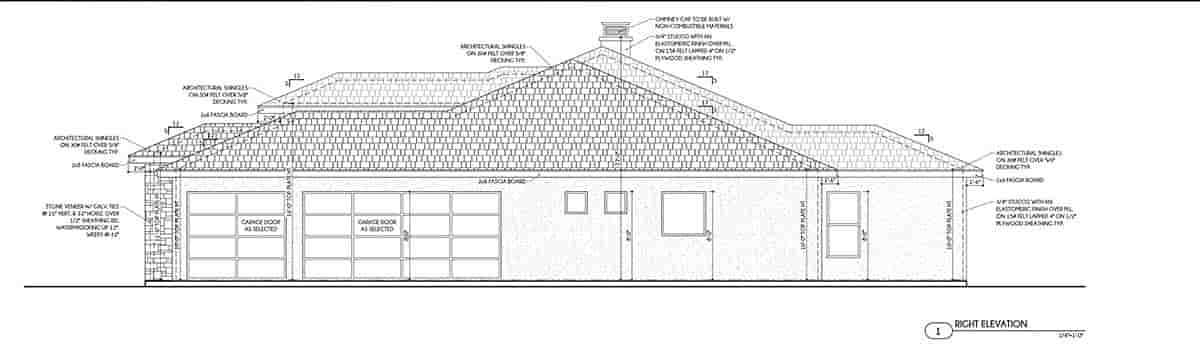 Contemporary House Plan 101115 with 4 Beds, 4 Baths, 3 Car Garage Picture 1