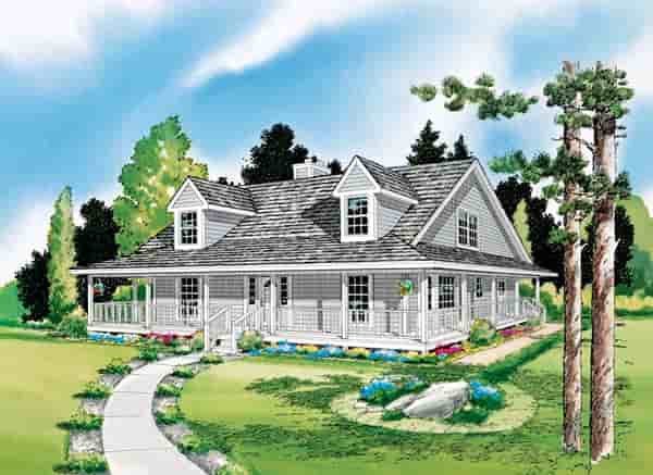 Country, Farmhouse, Southern, Traditional House Plan 10785 with 3 Beds, 3 Baths Picture 1