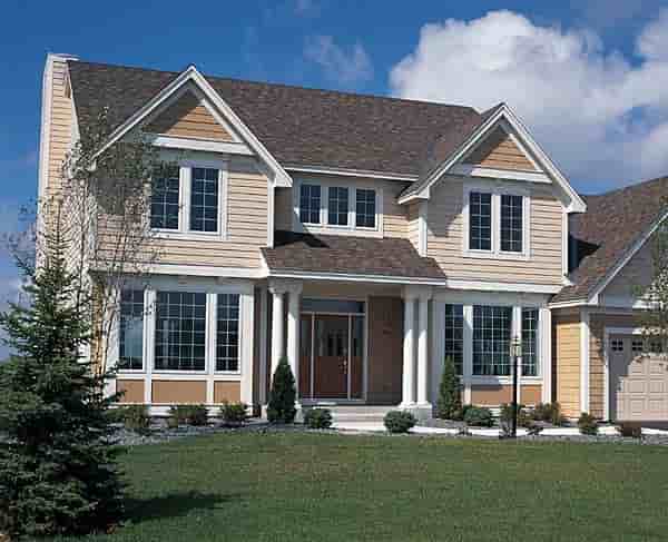 Colonial, Craftsman, European, Traditional House Plan 24567 with 3 Beds, 3 Baths, 3 Car Garage Picture 2