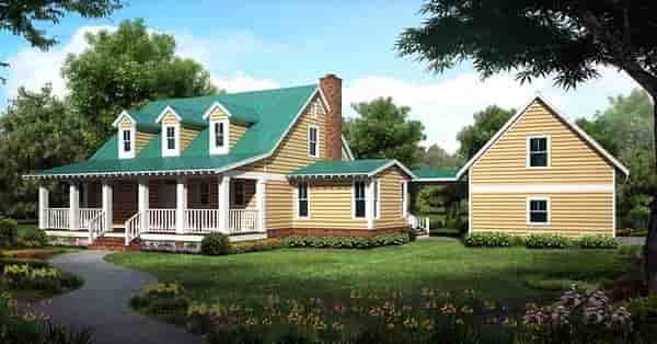 Country, Farmhouse, Traditional House Plan 30500 with 3 Beds, 3 Baths, 2 Car Garage Picture 2