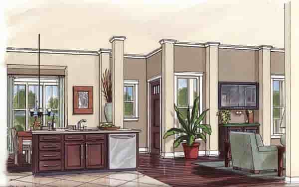 Bungalow, Cottage, Country House Plan 30502 with 3 Beds, 2 Baths, 2 Car Garage Picture 1