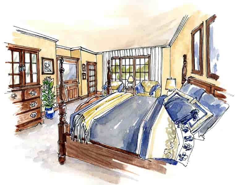 Craftsman, European, Farmhouse, Ranch House Plan 30507 with 3 Beds, 4 Baths, 3 Car Garage Picture 3