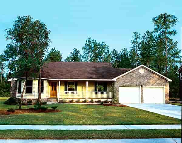 Country, One-Story, Ranch, Traditional House Plan 34043 with 3 Beds, 2 Baths, 2 Car Garage Picture 1