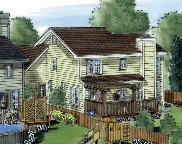 Country, Farmhouse, Traditional House Plan 34901 with 3 Beds, 3 Baths, 2 Car Garage Picture 1