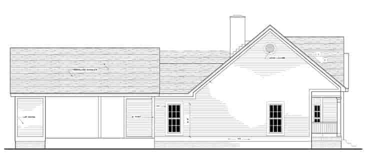 Country, European, Ranch House Plan 40006 with 3 Beds, 2 Baths, 2 Car Garage Picture 1