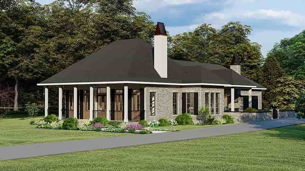 Cottage, Country, Southern, Traditional House Plan 40044 with 3 Beds, 2 Baths, 2 Car Garage Picture 1