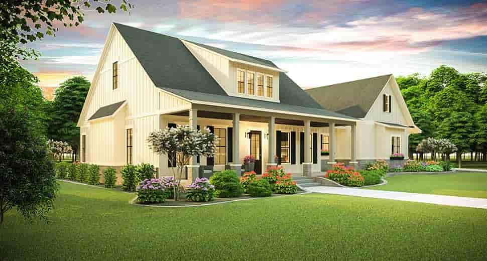 Country, Farmhouse, Southern House Plan 40045 with 3 Beds, 2 Baths, 2 Car Garage Picture 2