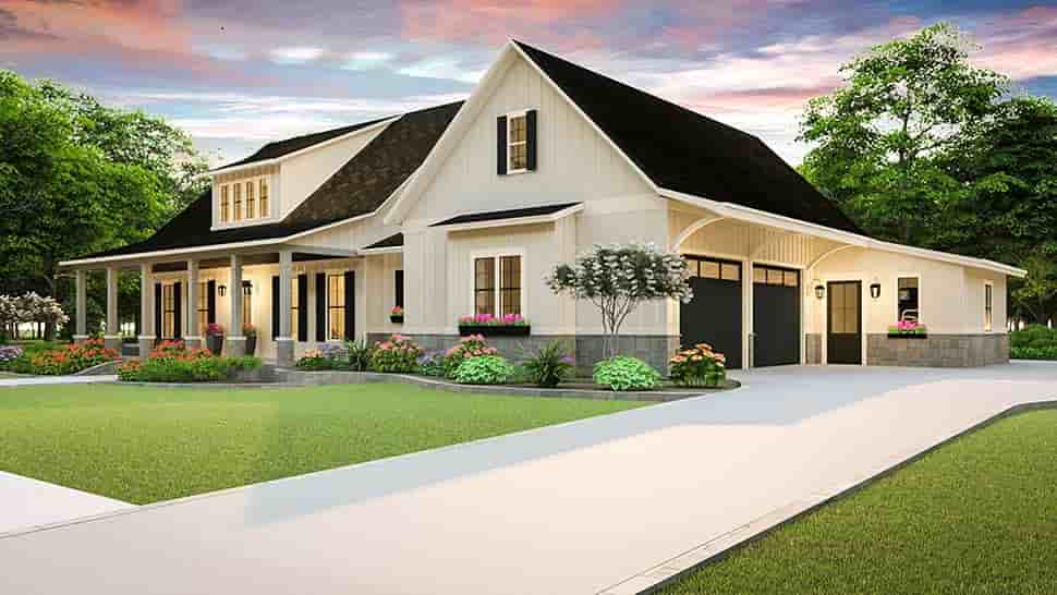 Country, Farmhouse, Southern House Plan 40045 with 3 Beds, 2 Baths, 2 Car Garage Picture 3
