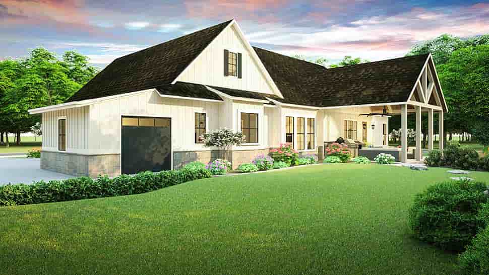 Country, Farmhouse, Southern House Plan 40045 with 3 Beds, 2 Baths, 2 Car Garage Picture 4