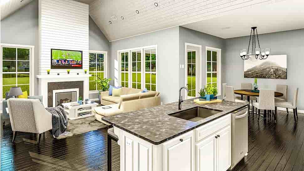 House Plan 40047 - Traditional Style with 1782 Sq Ft, 3 Bed