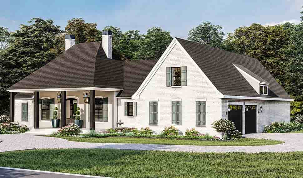 Country, Farmhouse, French Country, Southern, Traditional House Plan 40051 with 4 Beds, 3 Baths, 2 Car Garage Picture 3