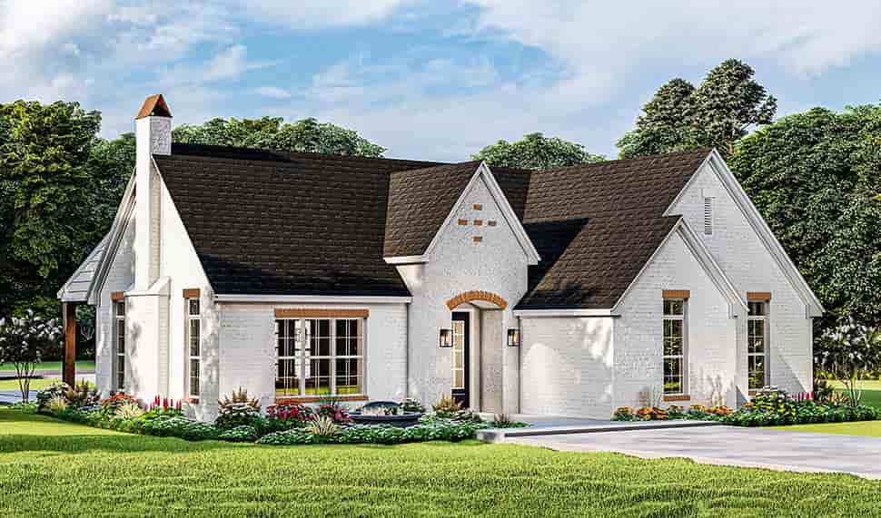 Cottage, French Country, Ranch House Plan 40052 with 3 Beds, 2 Baths, 2 Car Garage Picture 3
