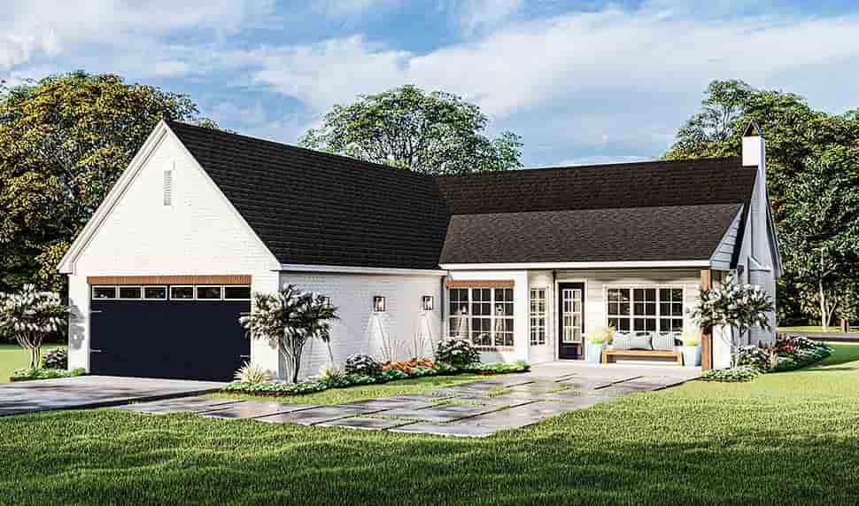 Cottage, French Country, Ranch House Plan 40052 with 3 Beds, 2 Baths, 2 Car Garage Picture 4