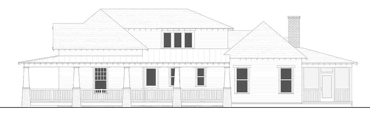 Bungalow, Cottage, Country, Craftsman, Farmhouse, Southern, Traditional House Plan 40103 with 4 Beds, 4 Baths, 2 Car Garage Picture 1