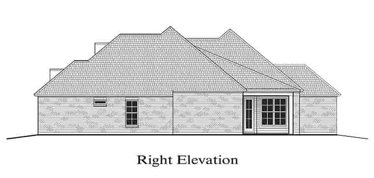 European, French Country House Plan 40307 with 3 Beds, 2 Baths, 2 Car Garage Picture 2