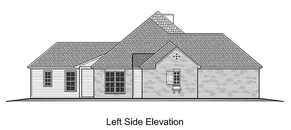 European, French Country House Plan 40318 with 3 Beds, 2 Baths, 2 Car Garage Picture 2