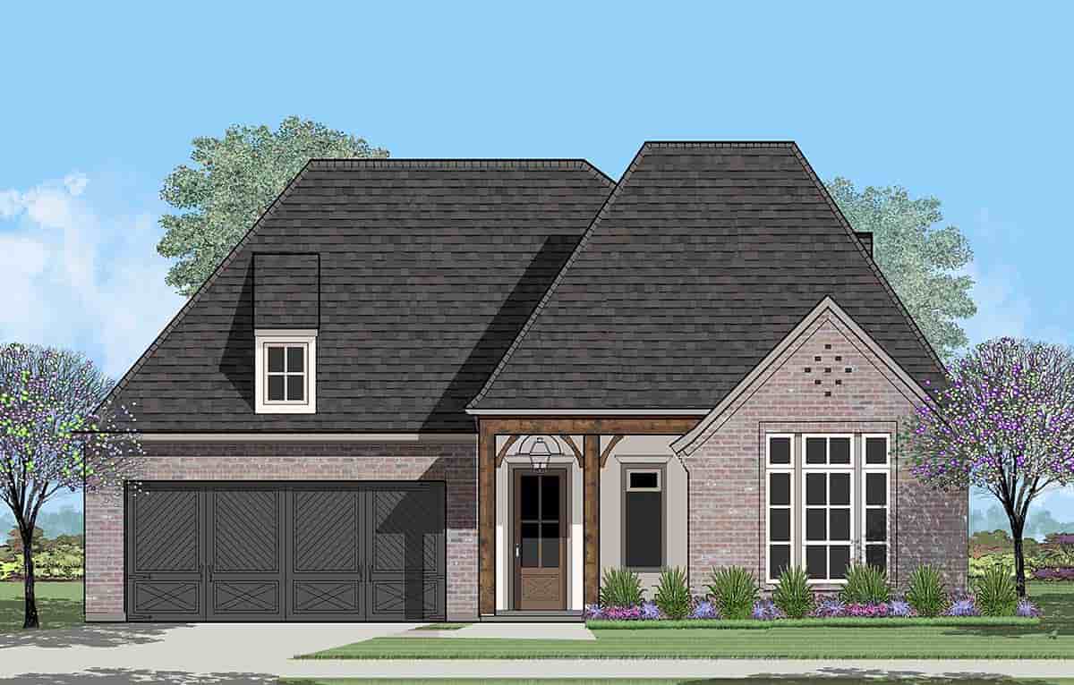 European, French Country House Plan 40323 with 4 Beds, 2 Baths, 2 Car Garage Picture 3