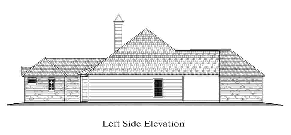 European, French Country House Plan 40326 with 4 Beds, 2 Baths, 2 Car Garage Picture 2