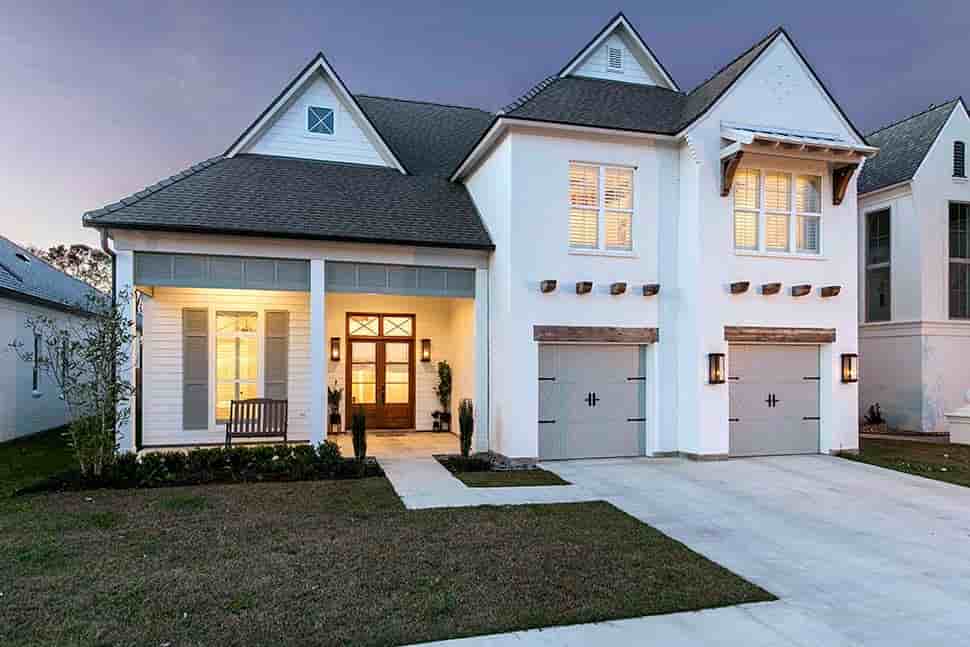 Country, European, French Country House Plan 40337 with 4 Beds, 4 Baths, 2 Car Garage Picture 1