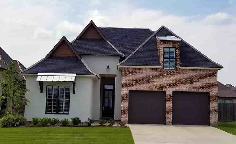 Contemporary, French Country, Southern House Plan 40342 with 4 Beds, 3 Baths, 2 Car Garage Picture 1