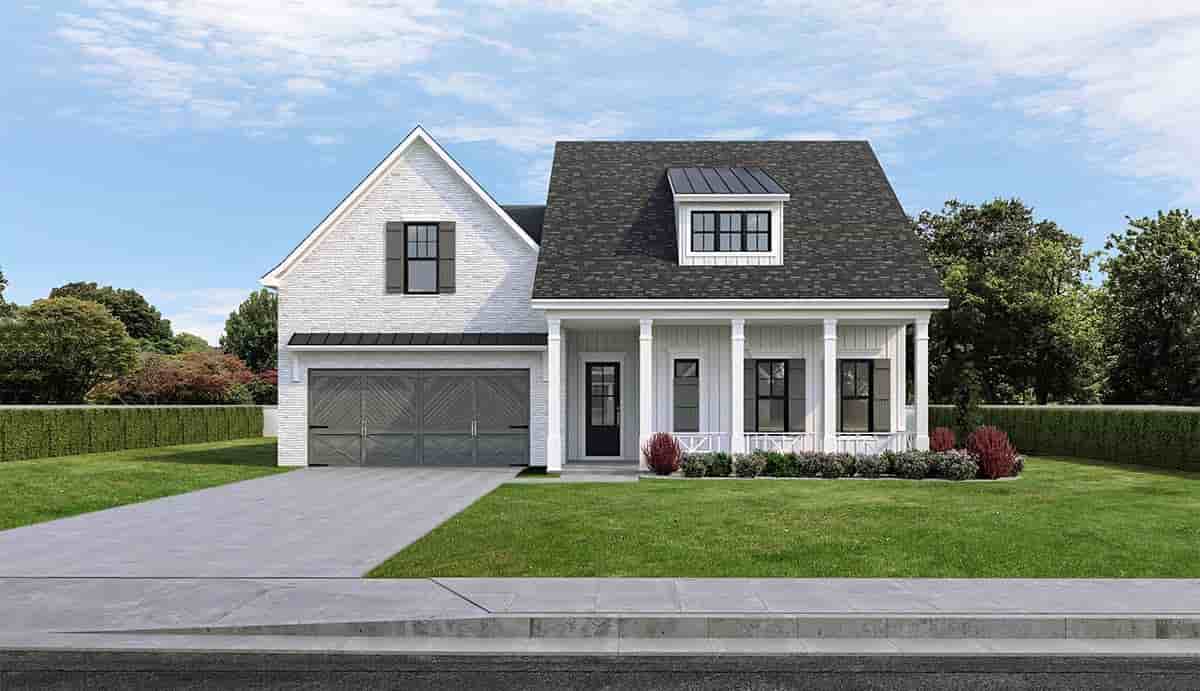 Farmhouse House Plan 40350 with 4 Beds, 3 Baths, 2 Car Garage Picture 1