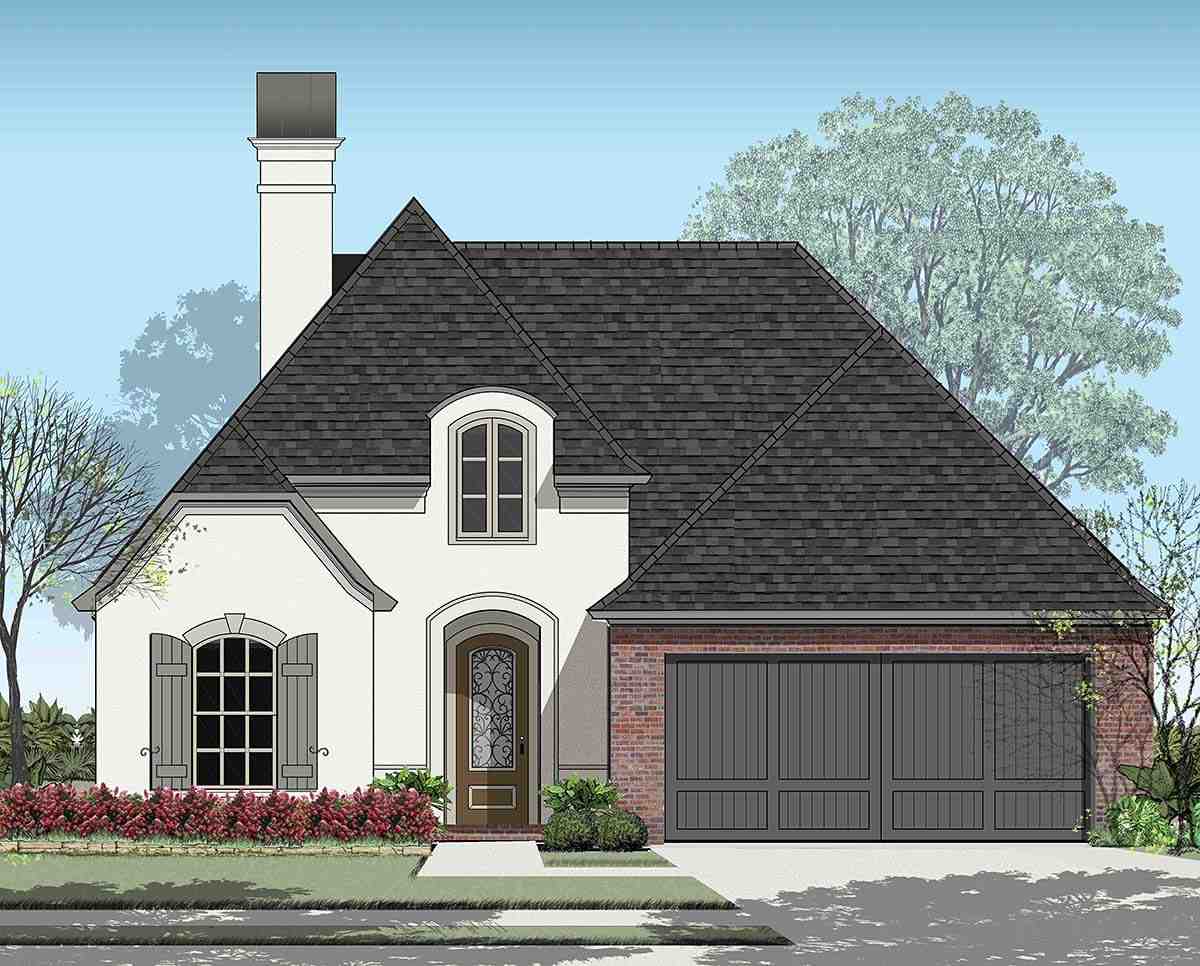 European, French Country House Plan 40361 with 4 Beds, 2 Baths, 2 Car Garage Picture 1