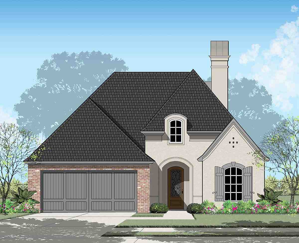 European, French Country, Traditional House Plan 40362 with 4 Beds, 2 Baths, 2 Car Garage Picture 1