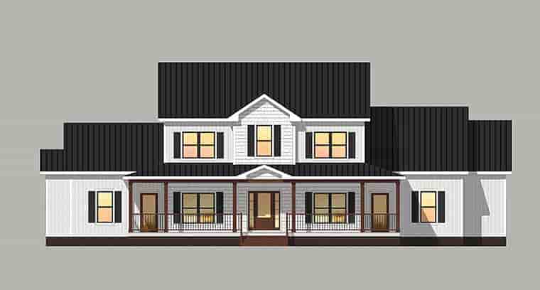 Country, Farmhouse, Traditional House Plan 40400 with 4 Beds, 3 Baths, 2 Car Garage Picture 3