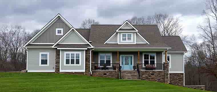 Country, Craftsman, Southern, Traditional House Plan 40403 with 3 Beds, 3 Baths, 2 Car Garage Picture 4