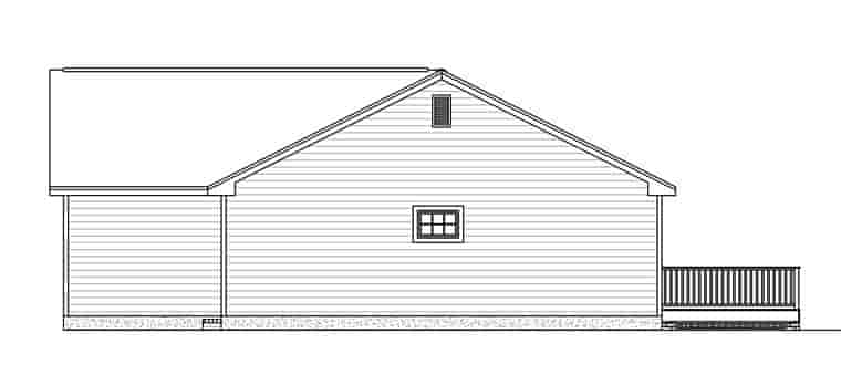 Ranch, Traditional House Plan 40606 with 3 Beds, 2 Baths, 2 Car Garage Picture 2