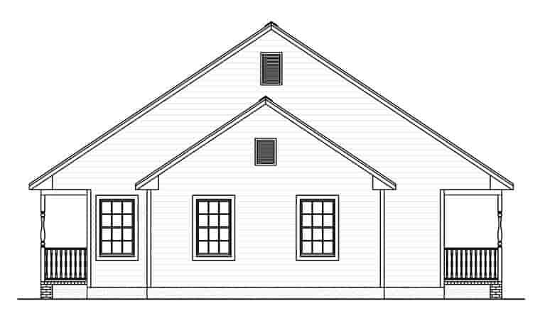 Country, Ranch House Plan 40619 with 3 Beds, 2 Baths, 2 Car Garage Picture 2