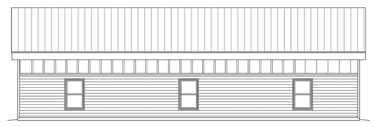 Contemporary, Modern 2 Car Garage Plan 40807, RV Storage Picture 1