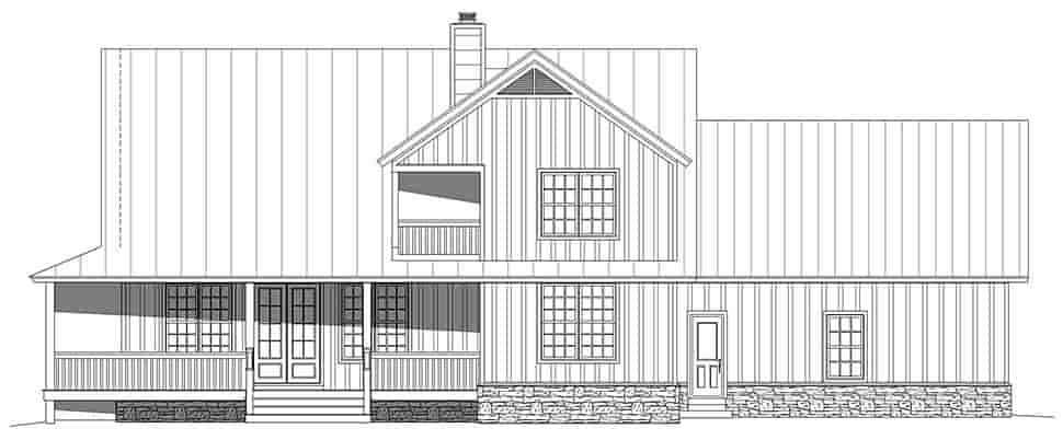 Country, Farmhouse, Traditional House Plan 40813 with 3 Beds, 4 Baths, 2 Car Garage Picture 4