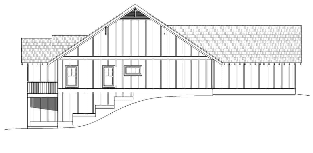 Cottage, Craftsman, Ranch House Plan 40826 with 3 Beds, 3 Baths, 2 Car Garage Picture 2