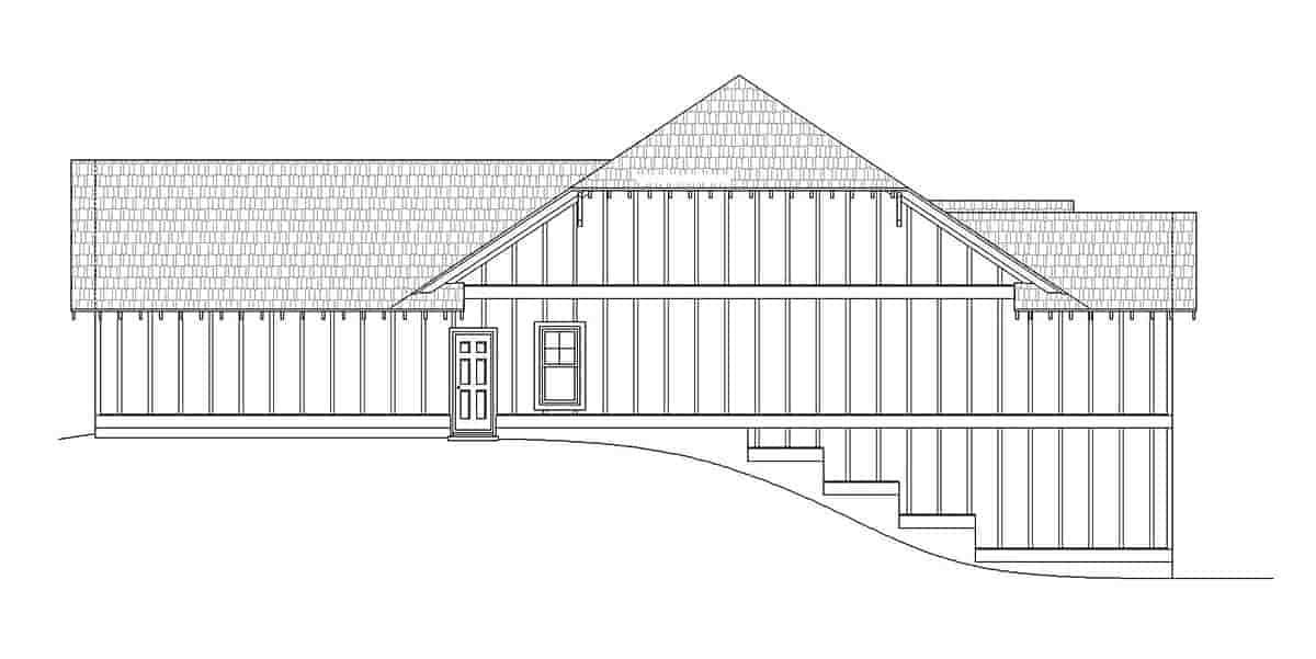 Cottage, Craftsman, Ranch House Plan 40827 with 3 Beds, 3 Baths, 2 Car Garage Picture 1