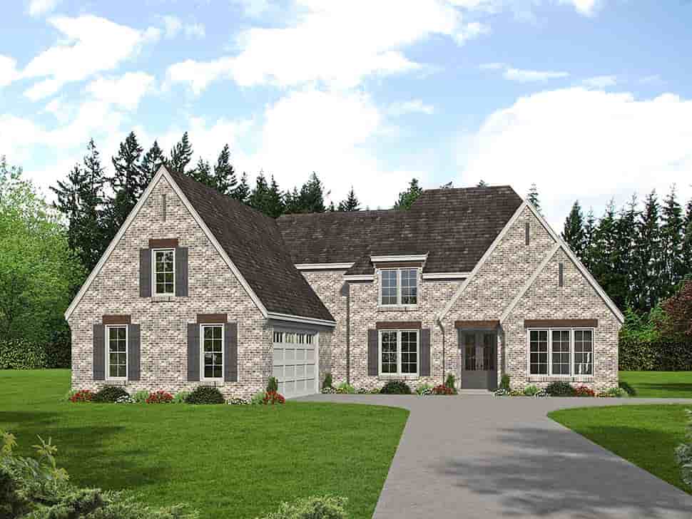 Country, European, Farmhouse, French Country, Traditional House Plan 40836 with 5 Beds, 4 Baths, 2 Car Garage Picture 4