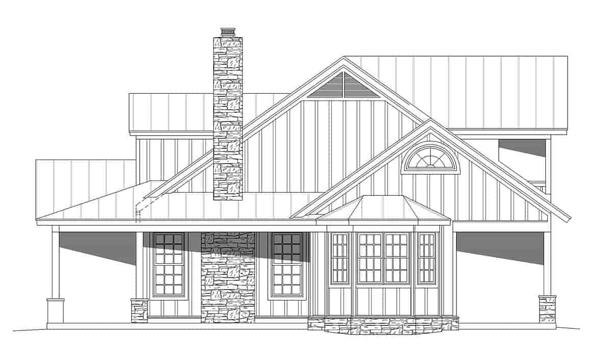 Bungalow, Cottage, Country House Plan 40847 with 3 Beds, 4 Baths Picture 1