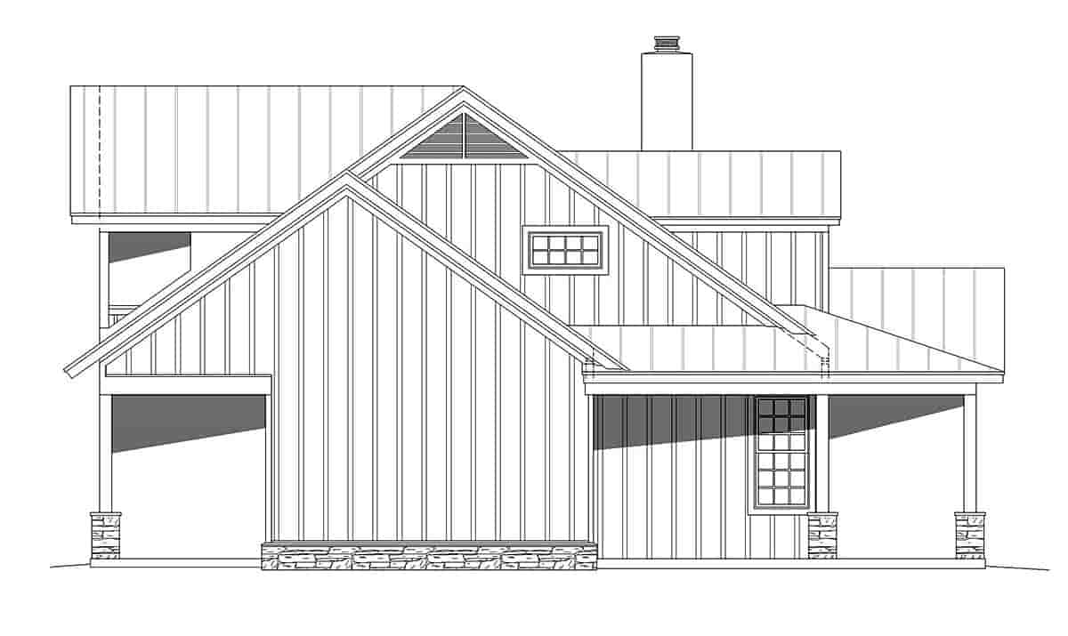 Bungalow, Cottage, Country House Plan 40847 with 3 Beds, 4 Baths Picture 2