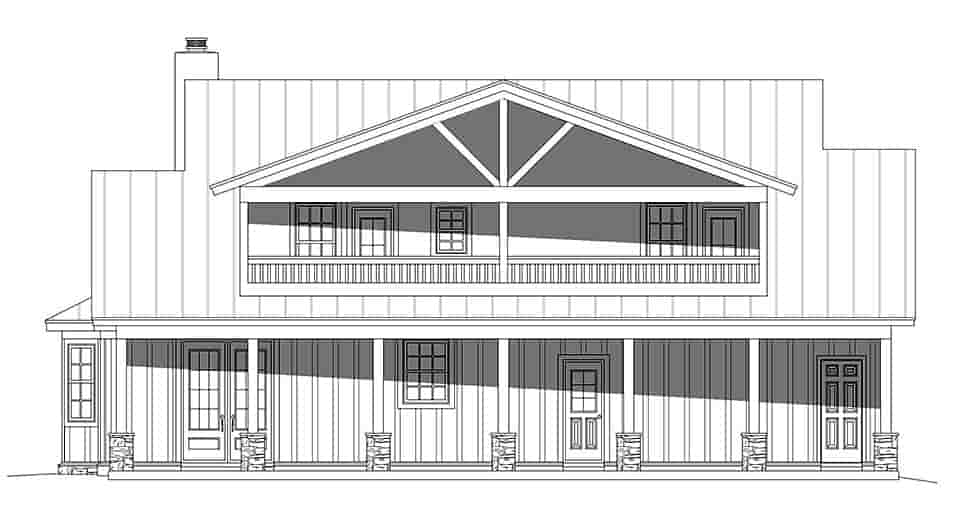 Bungalow, Cottage, Country House Plan 40847 with 3 Beds, 4 Baths Picture 4